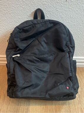 STATE Black Baby Backpack with Front Zip Pocket